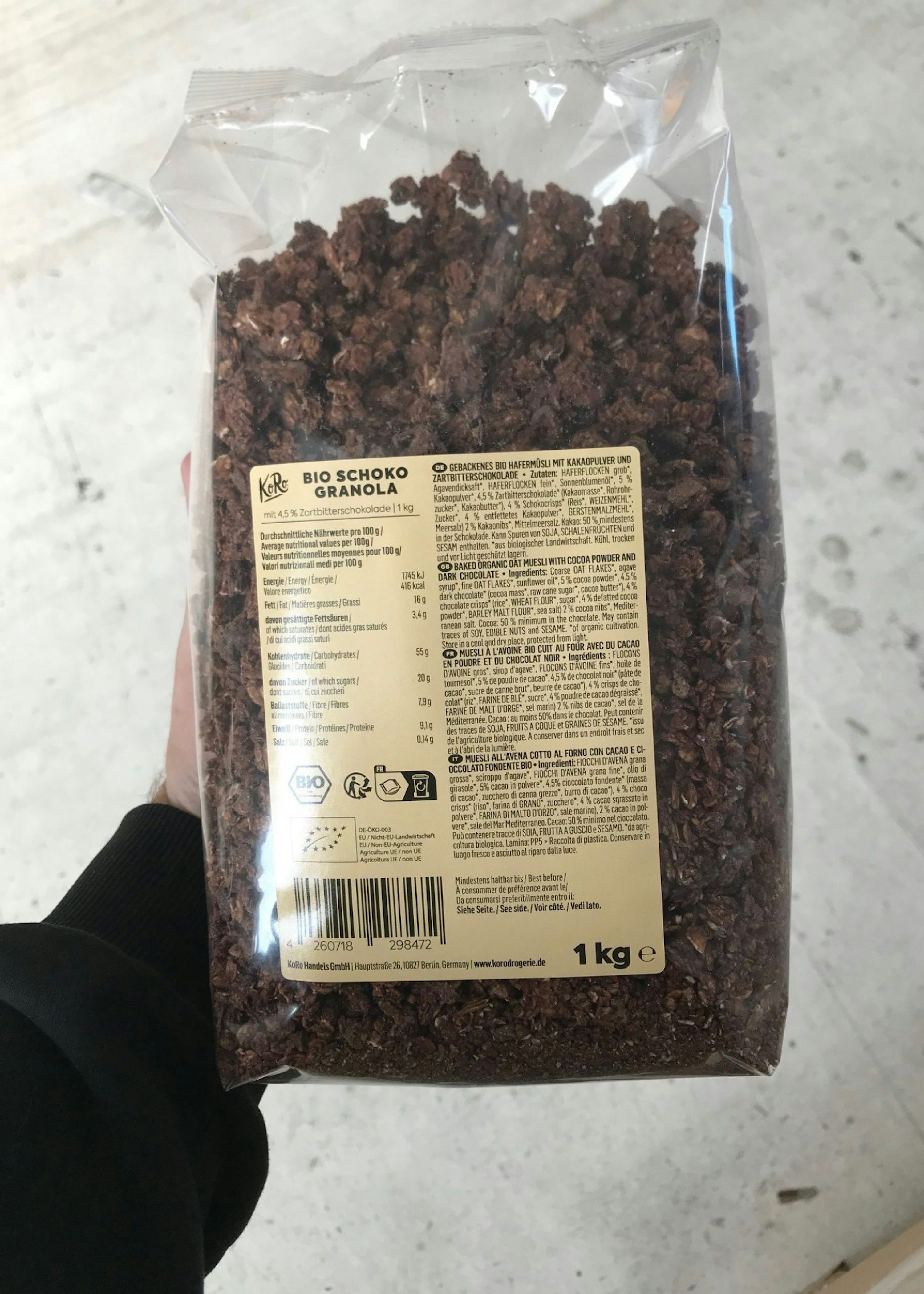 Crunchy Bio Beeren Granola kaufen KoRo Germany